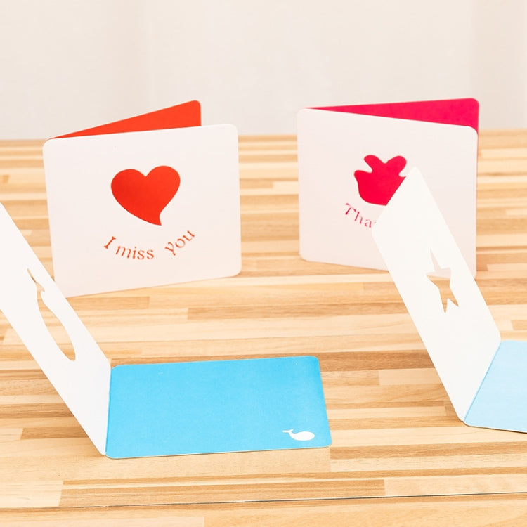 100 PCS Hollow Cartoon Greeting Card
