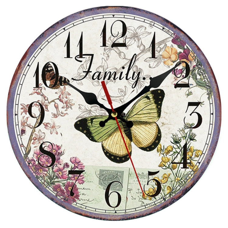 Wooden Living Room Bedroom Decorative Circular Hanging Clock