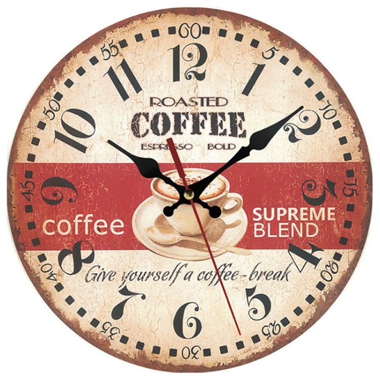 Wooden Living Room Bedroom Decorative Circular Hanging Clock