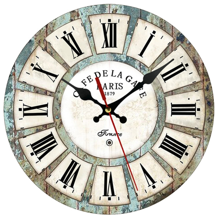 Wooden Living Room Bedroom Decorative Circular Hanging Clock