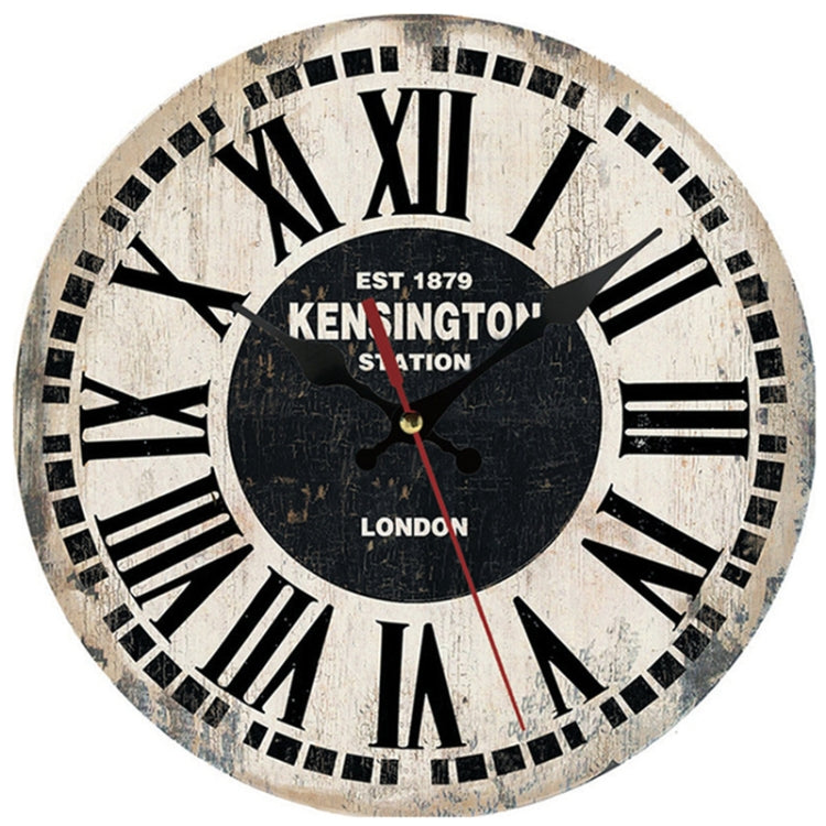 Wooden Living Room Bedroom Decorative Circular Hanging Clock