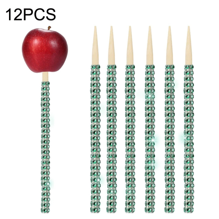 12PCS Christmas Decoration Apple Stick Cake Apple Party Decoration Bamboo Stick