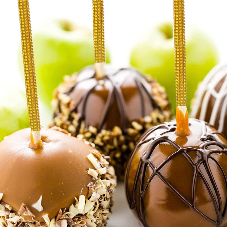 12PCS Christmas Decoration Apple Stick Cake Apple Party Decoration Bamboo Stick