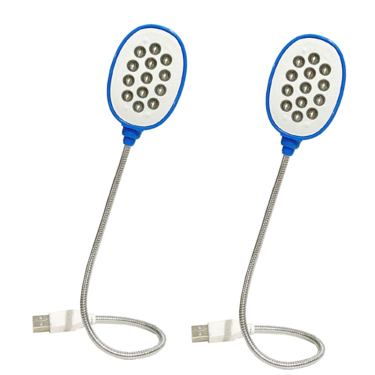 2PCS 13LED Metal Hose Snake USB Light Eye Protection Notebook Keyboard Light