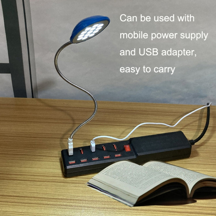 2PCS 13LED Metal Hose Snake USB Light Eye Protection Notebook Keyboard Light