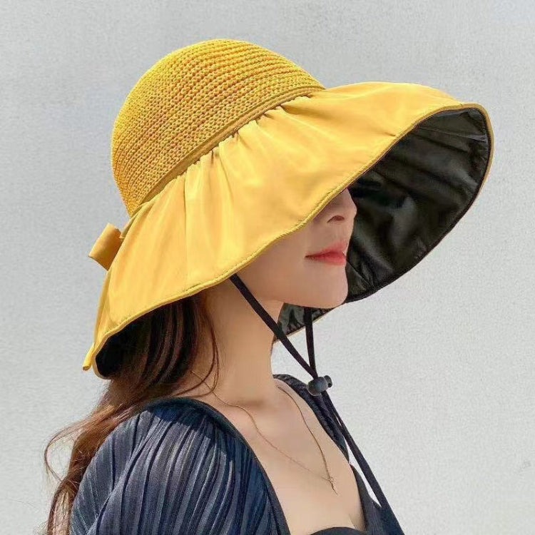 Summer Vinyl-coated Stitching Sun Hat