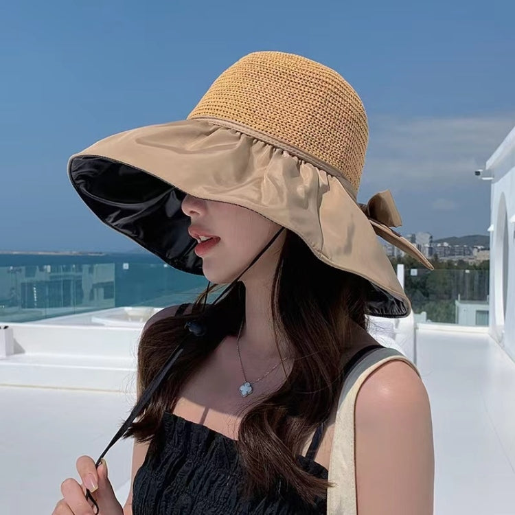 Summer Vinyl-coated Stitching Sun Hat