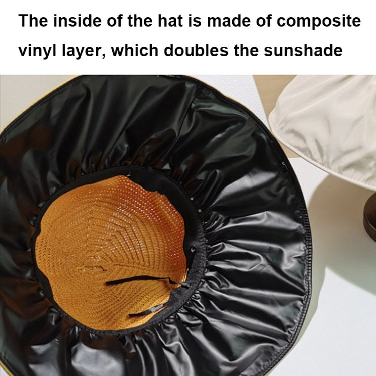 Summer Vinyl-coated Stitching Sun Hat