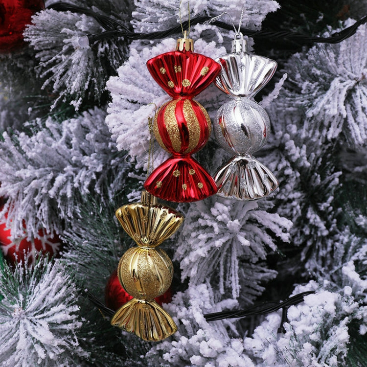 5PCS/Box Christmas Decoration Electroplating Candy Props Gift Box Props