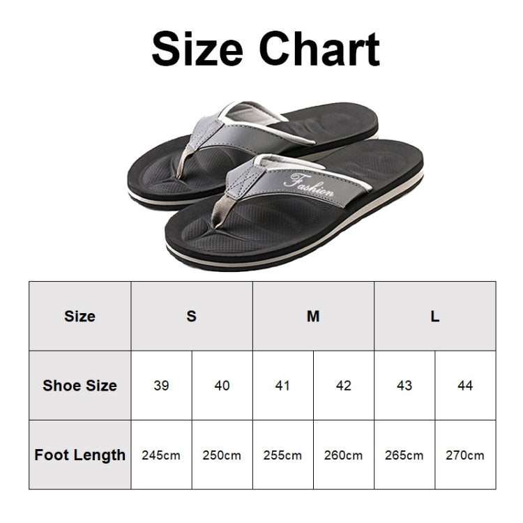 MK-3399 Men Beach Non-slip Flip Flops, Size: 39-40