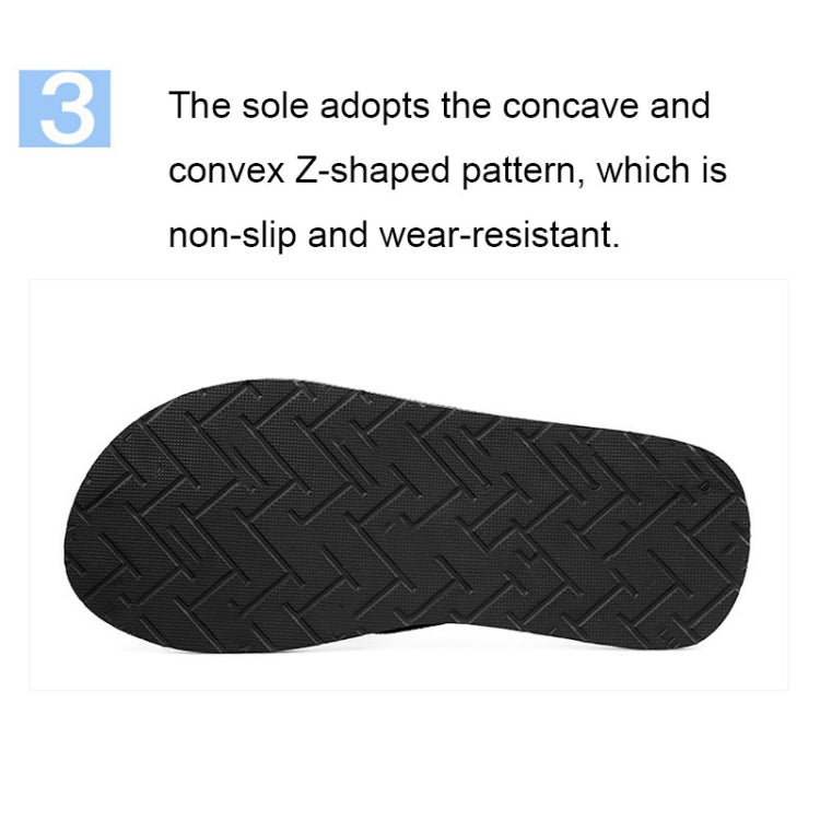 MK-3399 Men Beach Non-slip Flip Flops, Size: 43-44