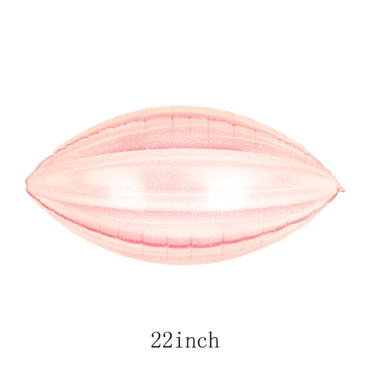 8 PCS Ball Team Game Sports Themed Party Decoration Balloons,Style: Agate Pink  Rugby
