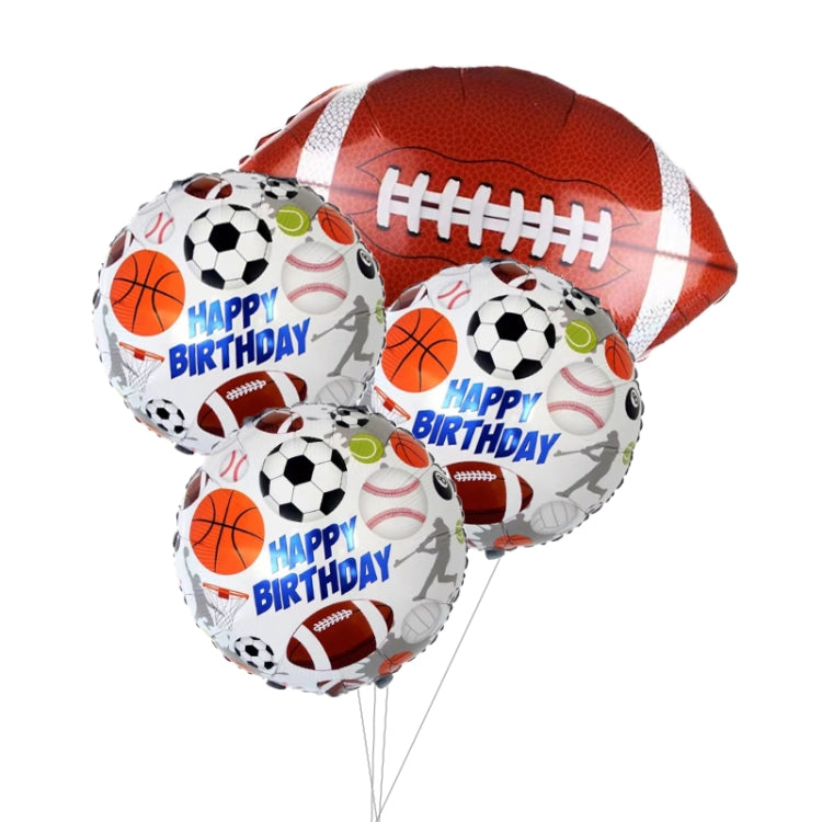8 PCS Ball Team Game Sports Themed Party Decoration Balloons,Style: Baseball Glove