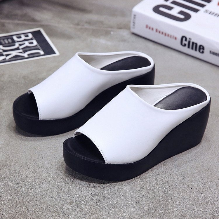 Summer Women Wedge Slippers, Size: