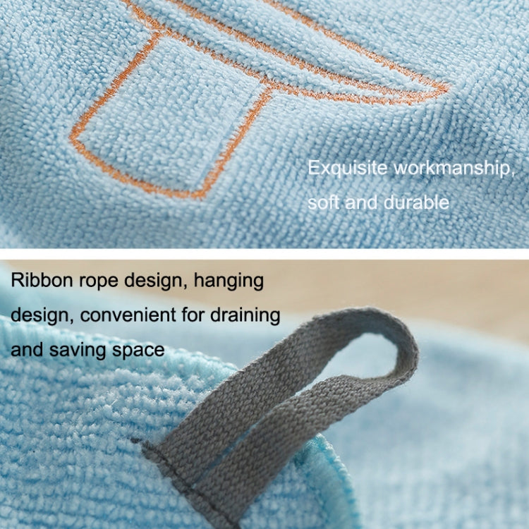 3PCS Kitchen Microfiber Absorbent Cleaning Dish Towels Hangable Cleaning Wipes
