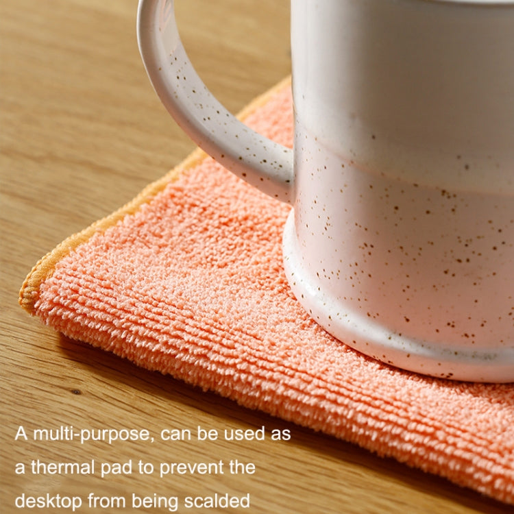 3PCS Kitchen Microfiber Absorbent Cleaning Dish Towels Hangable Cleaning Wipes