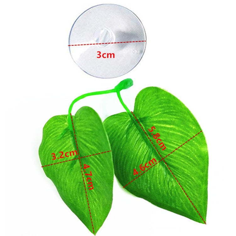 4 PCS Aquarium Fish Tank Pet Decoration Landscaping Simulation Leaves, Style: Style 1