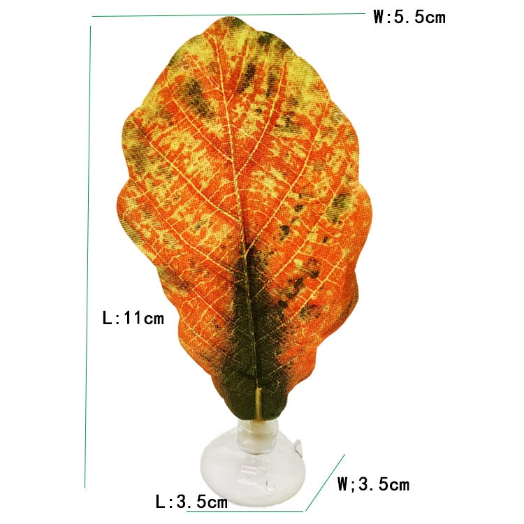 4 PCS Aquarium Fish Tank Pet Decoration Landscaping Simulation Leaves, Style: Single Maple Leaf
