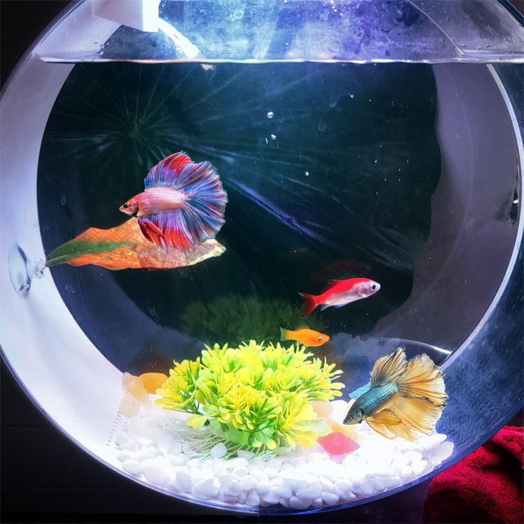 4 PCS Aquarium Fish Tank Pet Decoration Landscaping Simulation Leaves, Style: Single Maple Leaf