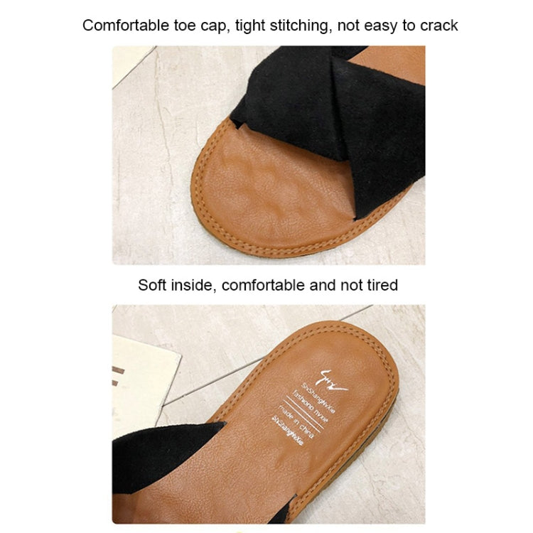 Summer Ladies Outdoor Flat Slippers, Size: