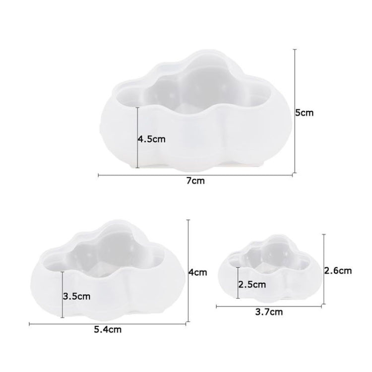 10 PCS Cloud DIY Mirror Silicone Mold, Specification: Large