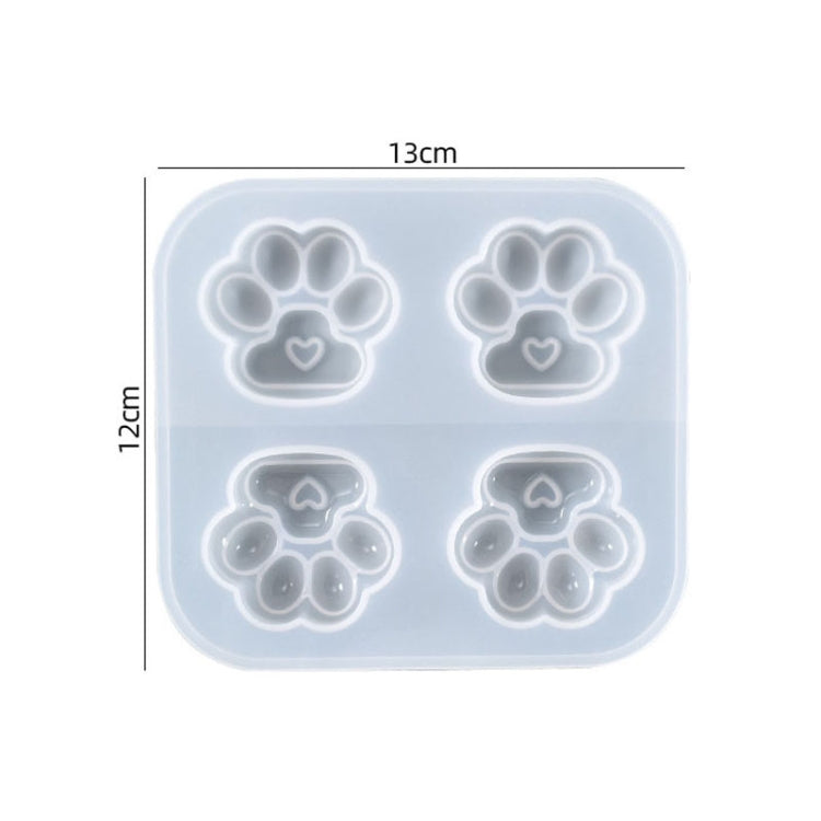 2 PCS 01 Love Cat Claw DIY Crystal Epoxy Jewelry Silicone Mold