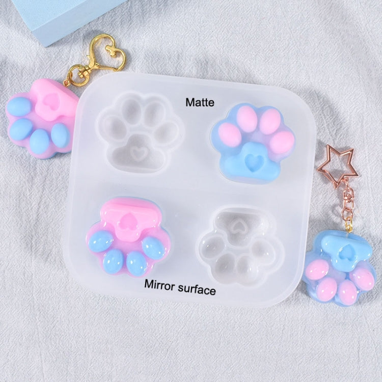 2 PCS 01 Love Cat Claw DIY Crystal Epoxy Jewelry Silicone Mold