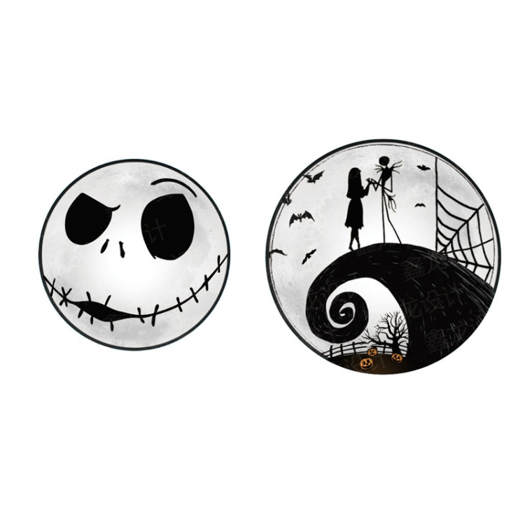 Halloween Balloons Pull Flag Tablecloth Disposable Cutlery Party Decoration Set(For 10 People)