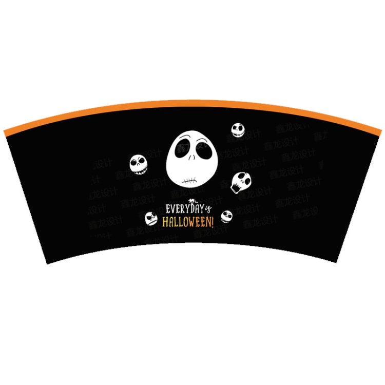 Halloween Balloons Pull Flag Tablecloth Disposable Cutlery Party Decoration Set(For 10 People)