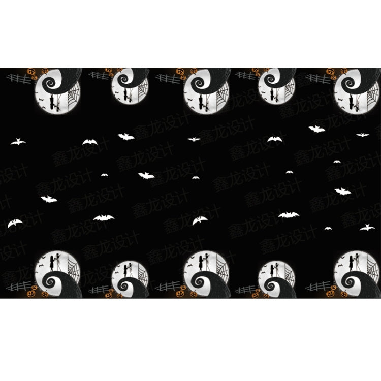 Halloween Balloons Pull Flag Tablecloth Disposable Cutlery Party Decoration Set(For 10 People)