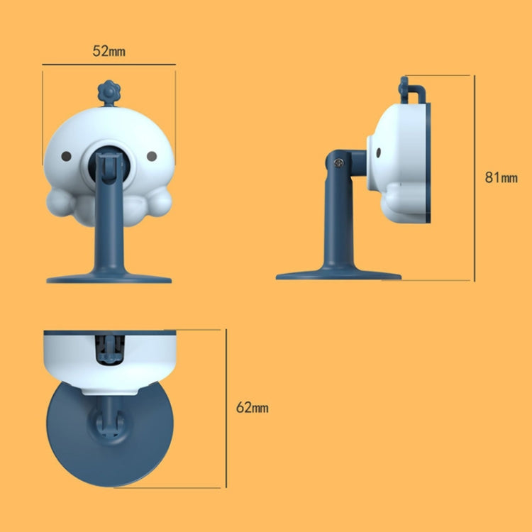 2PCS Household Silent Punch-free Door Stopper Anti-collision Silicone Bathroom Rear Suction Door