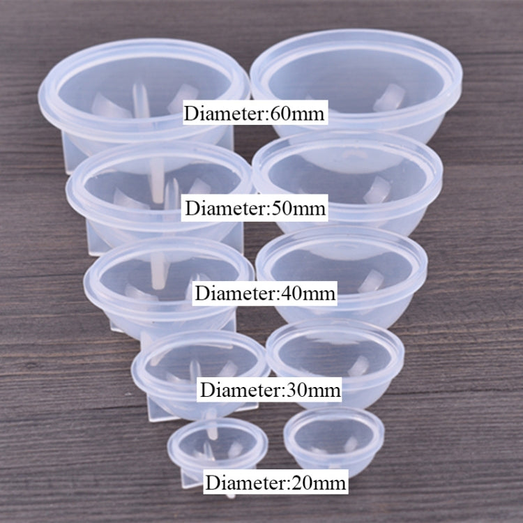 4 PCS  60mm Crystal Epoxy Ball Silicone Mould DIY Handmade Jewelry Sphere Making Mould