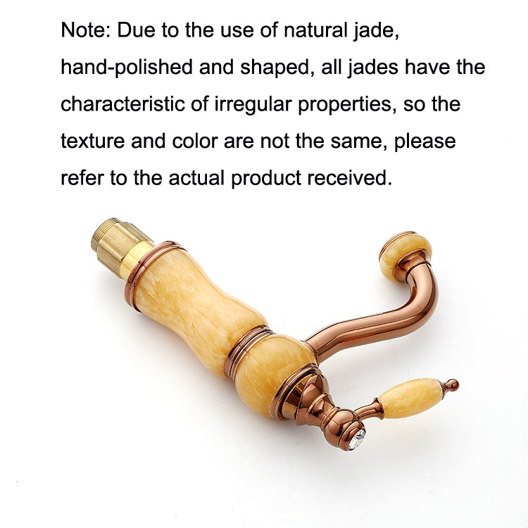Gold-plated Copper 360-degree Rotating Basin Hot and Cold Water Faucet, Color: Sapphire Zirconium Gold