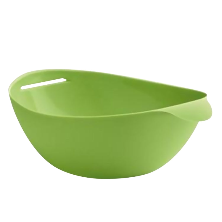 2 PCS Silicone Cooking Bowl Microwave Oven Foldable Steamed Fish Bowl Salad Bowl(Green)