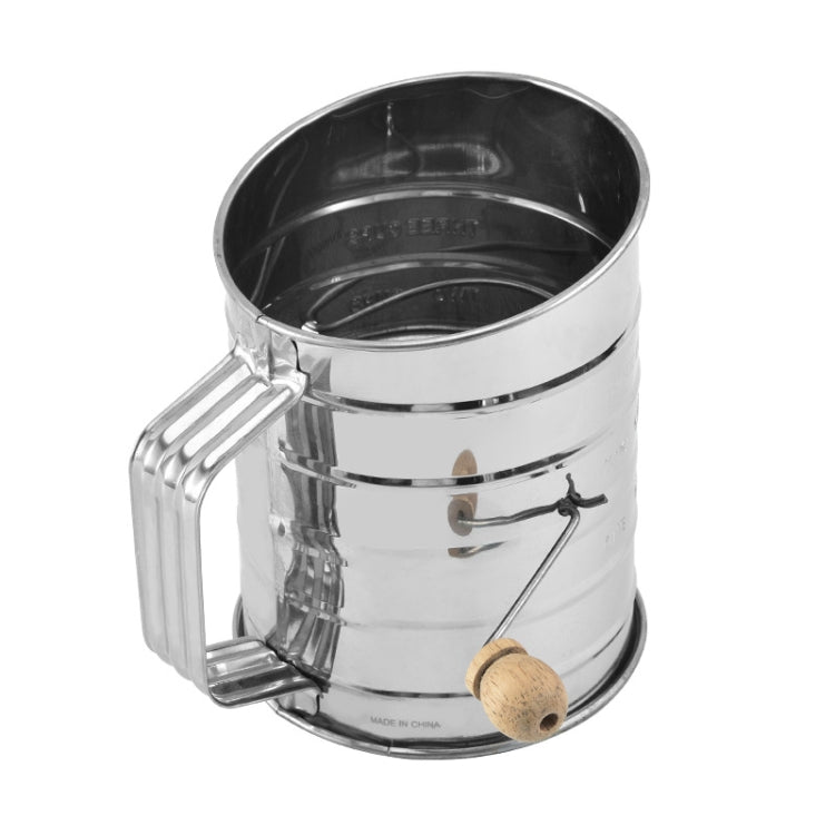 Hand-crank Oblique Flour Sieve Kitchen Baking Tools, Specification: Style Three