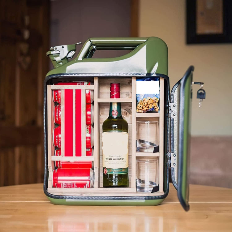 Mini Wine Cabinet Oil Barrel Shape Wine Storage Preservation Jar Christmas Gift