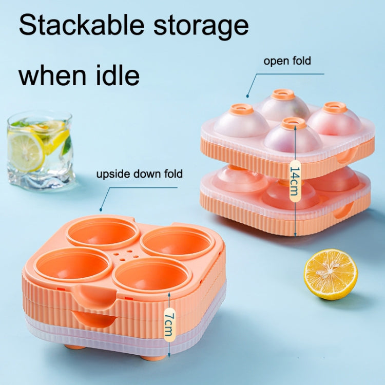 KH039 Whiskey Big Ice Ball Silicone Mold Home Ice Cream Mold with Lid