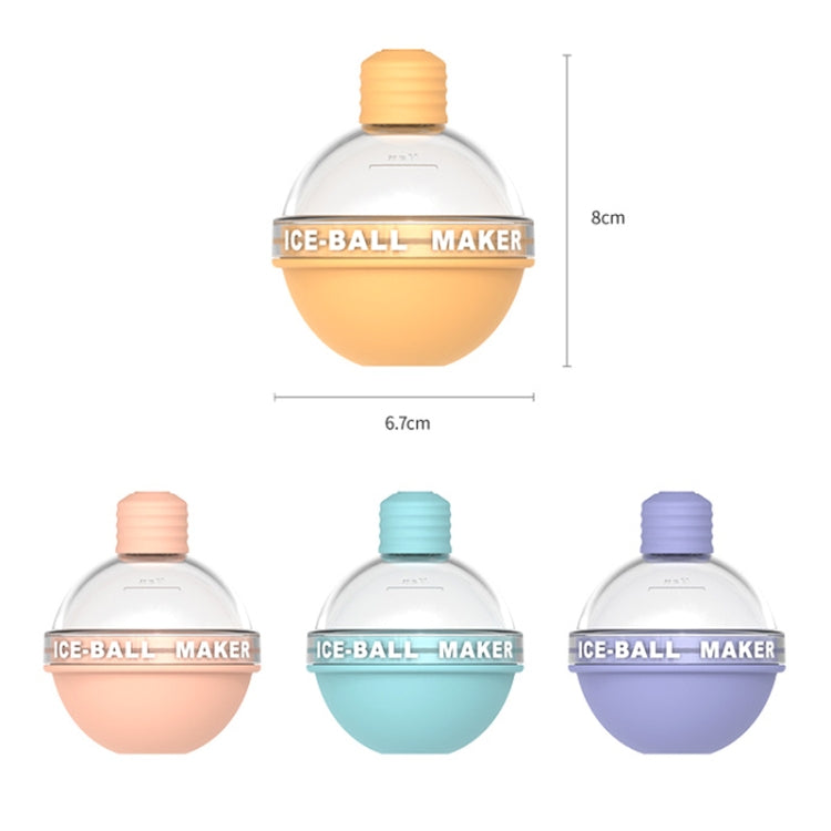 2PCS Home Whiskey Bulb Ice Ball Ice Cube Silicone Mold