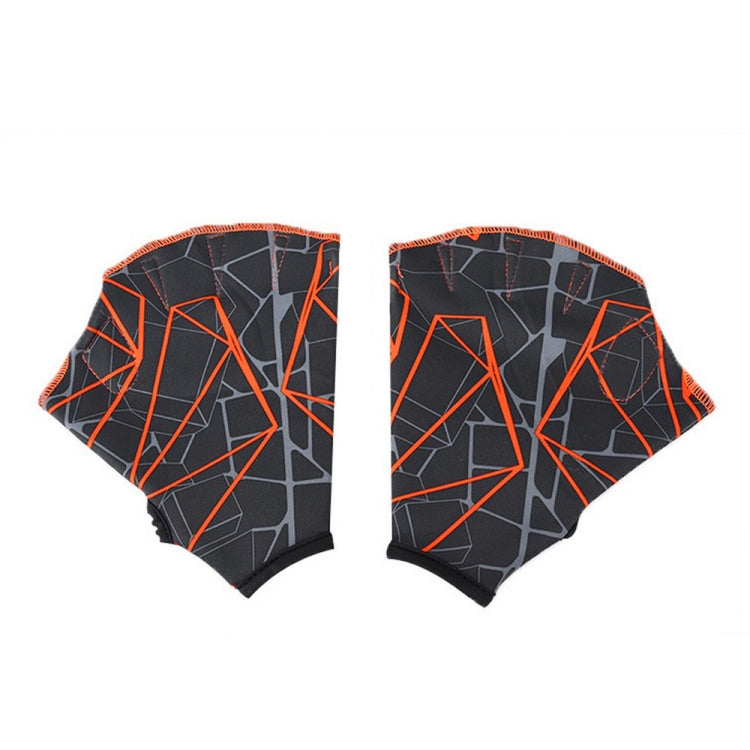 1Pair Unisex Frog Type Girdles Swimming Hand Fins, Size: