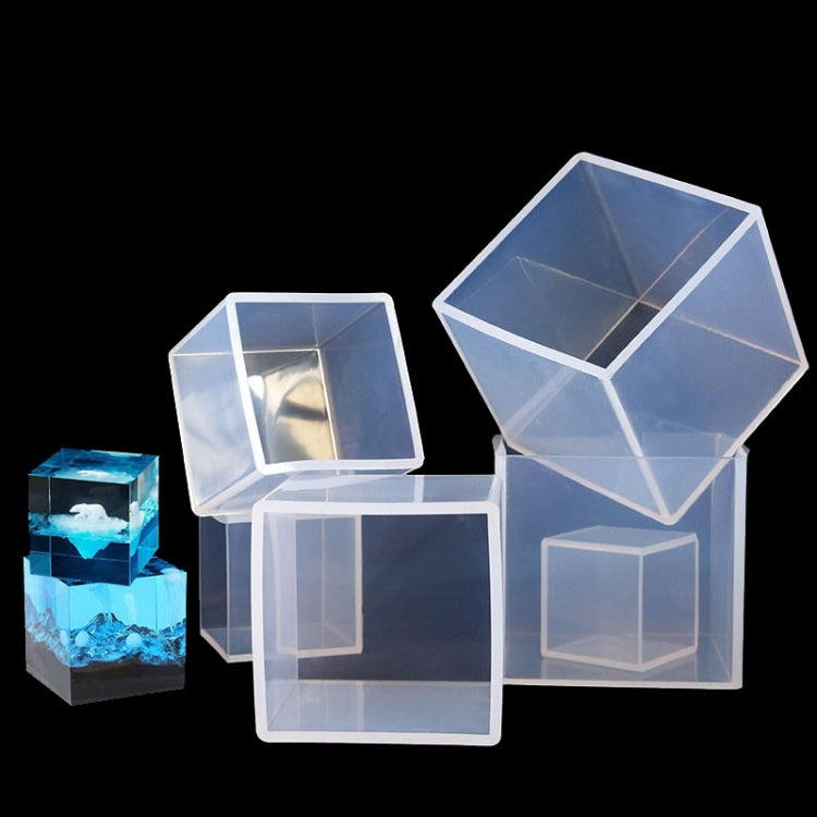 4 PCS 65mm Crystal Drop Glue Square Silica Gel Mold DIY Handmade Jewelry Decoration Model