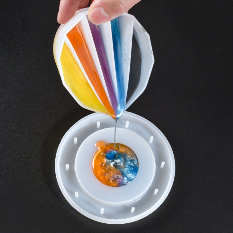 2 PCS DIY Crystal Epoxy Color Separation Cup Silicone Toning Cup, Style: 4 Grid