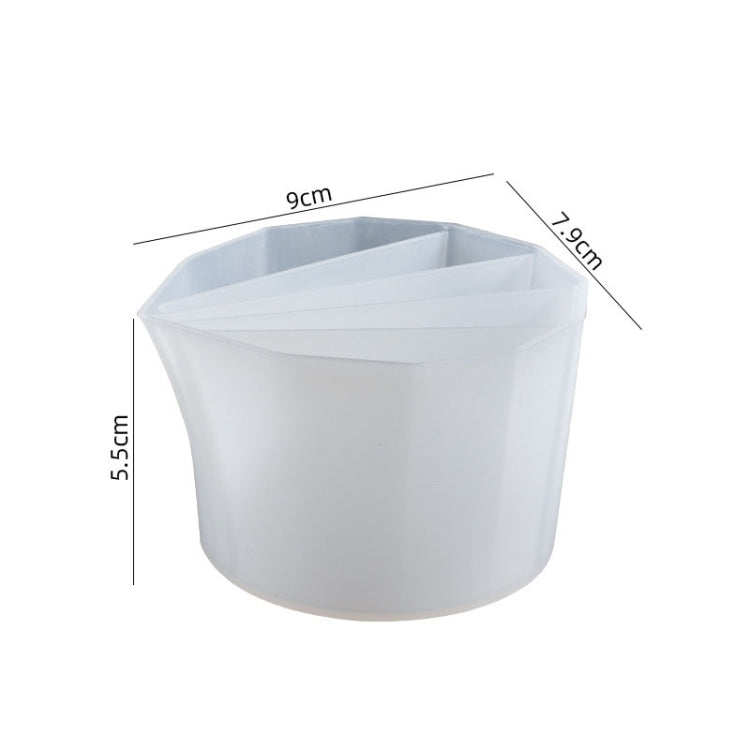 2 PCS DIY Crystal Epoxy Color Separation Cup Silicone Toning Cup, Style: 5 Grid