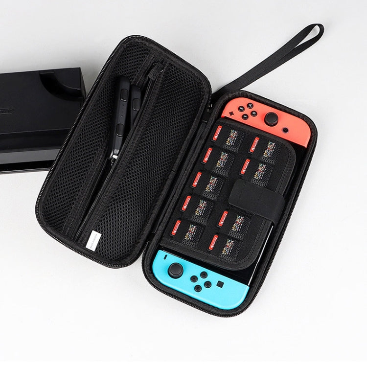 SM09 Hard Shell Console Storage Bag with Game Card Slot For Nintendo Switch(Mysterious Black)