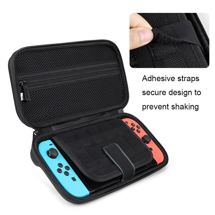 SM09 Hard Shell Console Storage Bag with Game Card Slot For Nintendo Switch(Mysterious Black)