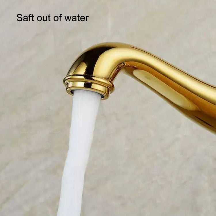 Hot And Cold Mixed Water Basin Imitation Water Faucet, Style: High Model+Water Inlet Pipe