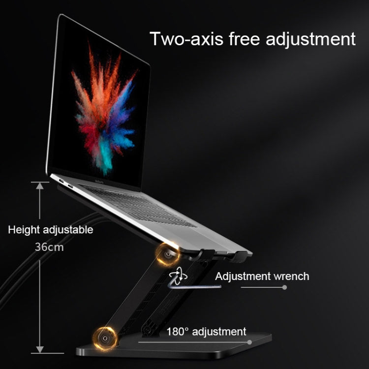 Foldable Laptop Cooling Stand, Spec: Fan Model+USB-C Port