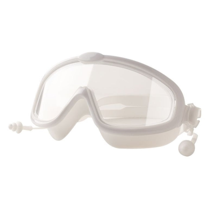 Children Anti-fog Large Frame Swimming Goggles With Conjoined Earplugs