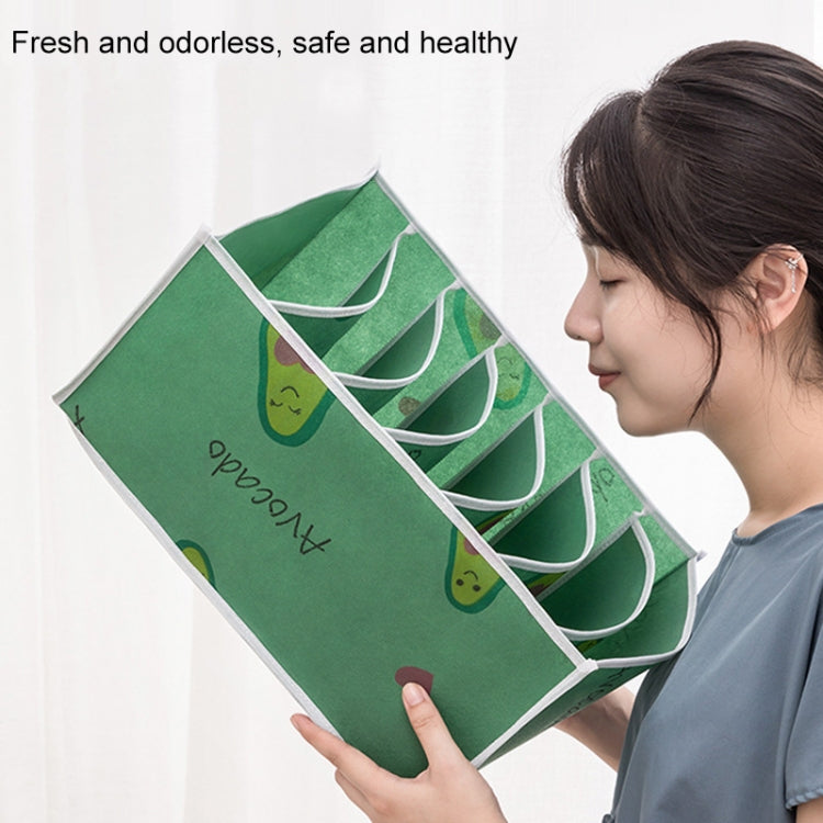Non-woven Clothing Sorting Storage Box White L 7 Grids