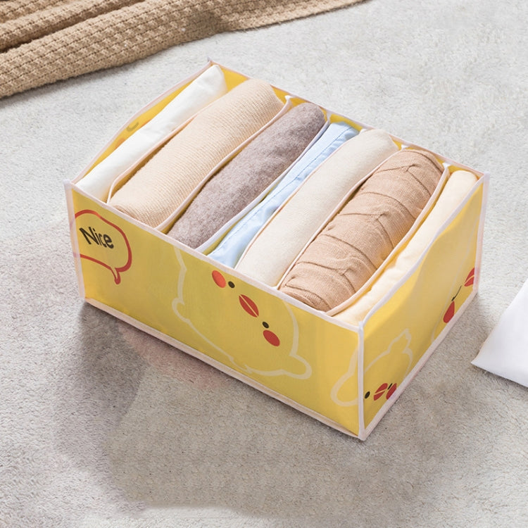 Non-woven Clothing Sorting Storage Box Chicken L 7 Grids