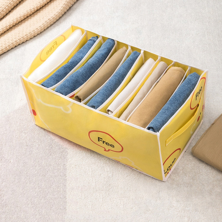 Non-woven Clothing Sorting Storage Box Chicken Portable 9 Grids